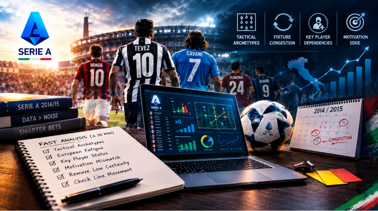 High-Speed Pre-Match Modeling for the 2014/2015 Serie A Season