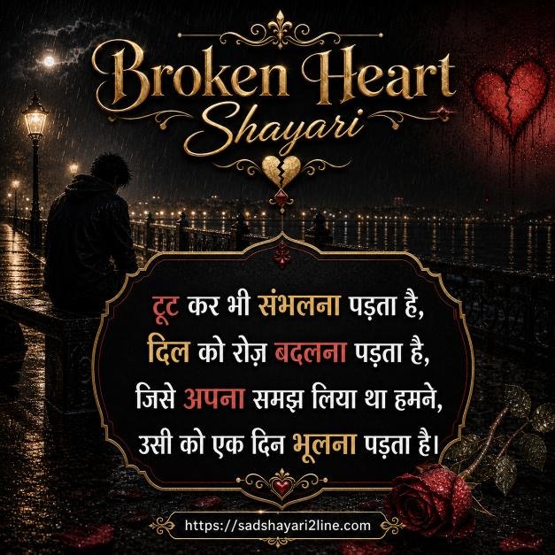 ब्रोकन हार्ट शायरी | Broken Heart Shayari in Hindi