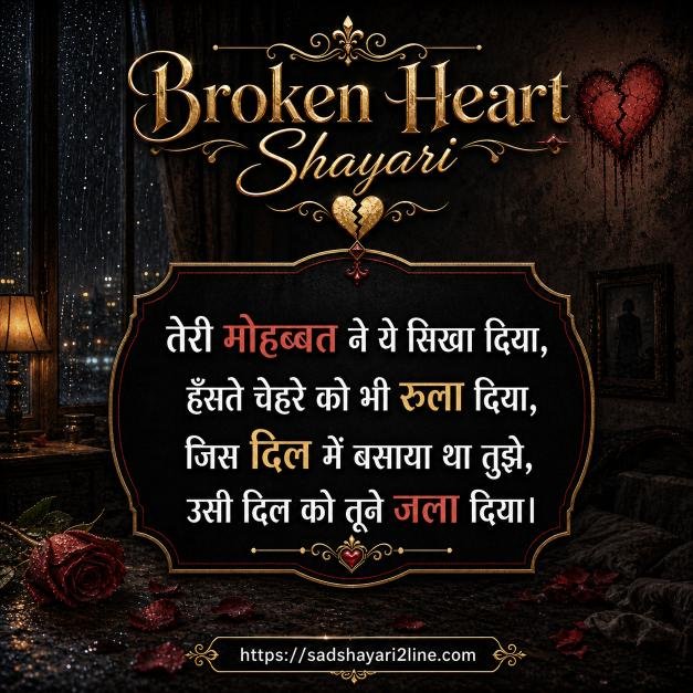 ब्रोकन हार्ट शायरी | Broken Heart Shayari in Hindi