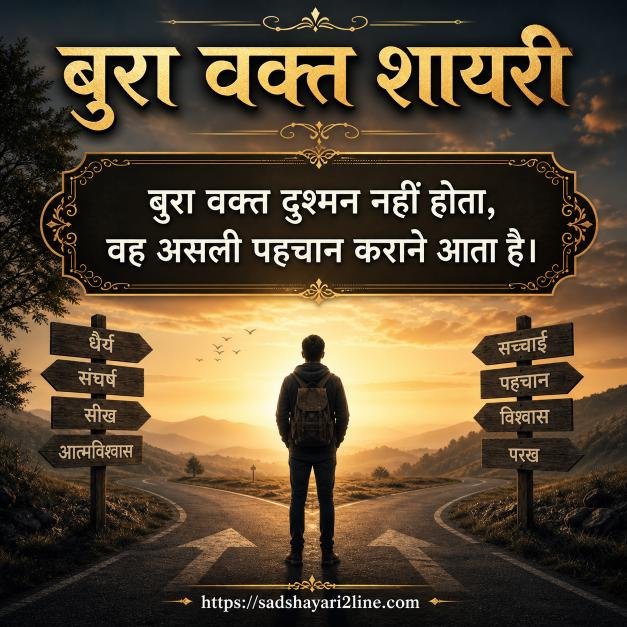 बुरा वक्त शायरी | Bura Waqt Shayari in Hindi