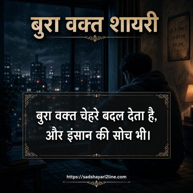 बुरा वक्त शायरी | Bura Waqt Shayari in Hindi