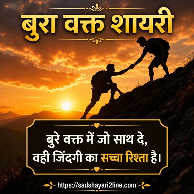 बुरा वक्त शायरी | Bura Waqt Shayari in Hindi