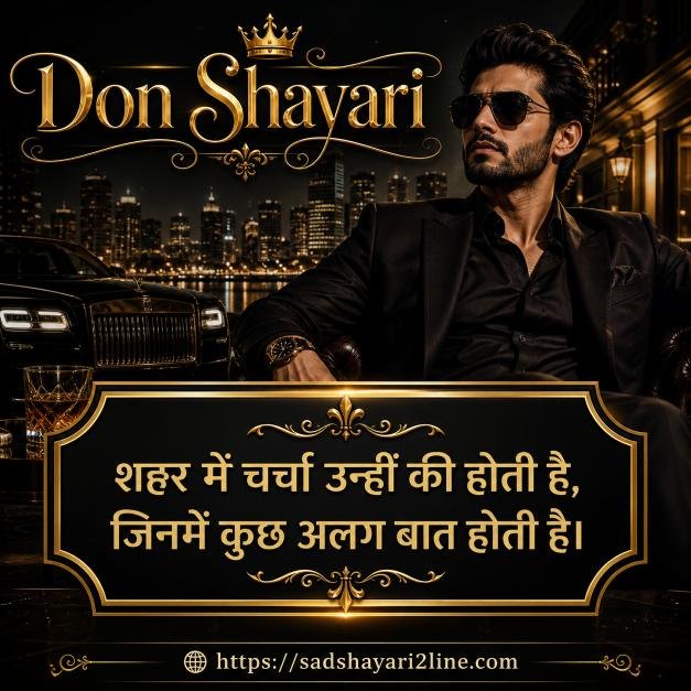 डॉन शायरी | Don Shayari in Hindi