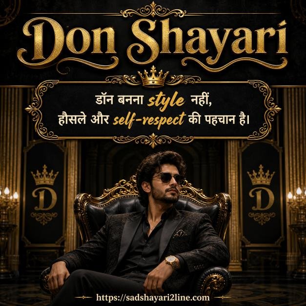 डॉन शायरी | Don Shayari in Hindi
