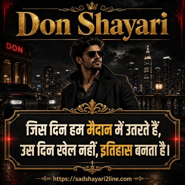 डॉन शायरी | Don Shayari in Hindi