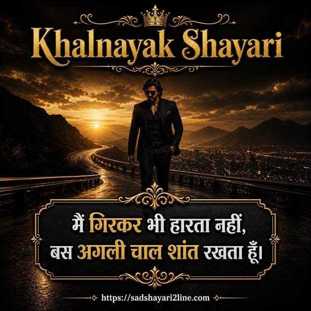 खलनायक शायरी | Khalnayak Shayari in Hindi