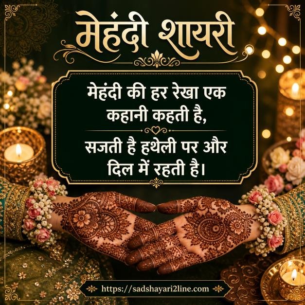 मेहंदी शायरी | Mehndi Shayari in Hindi
