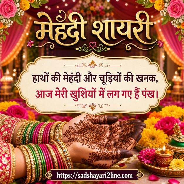 मेहंदी शायरी | Mehndi Shayari in Hindi
