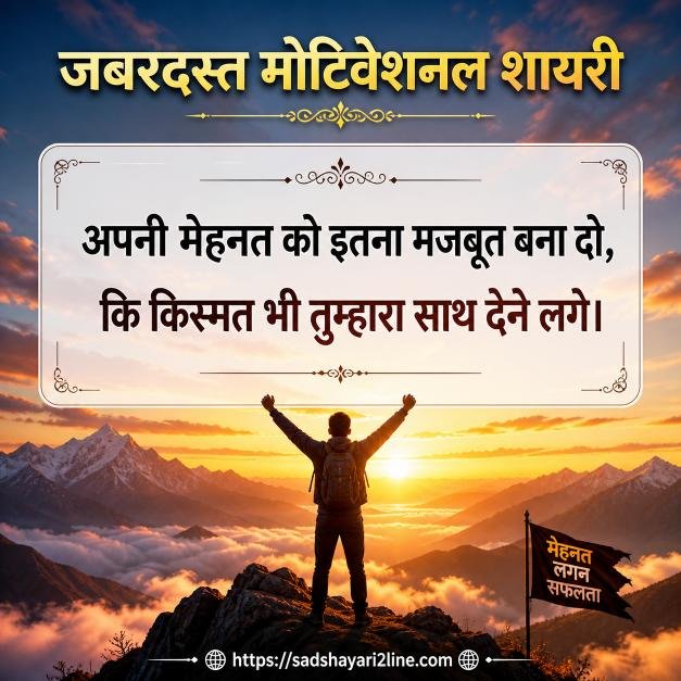  मोटिवेशनल शायरी | Motivational Shayari in Hindi