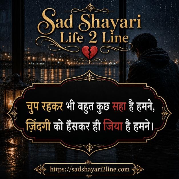 दो लाइन सैड शायरी | Sad Shayari Life 2 Line in Hindi😭