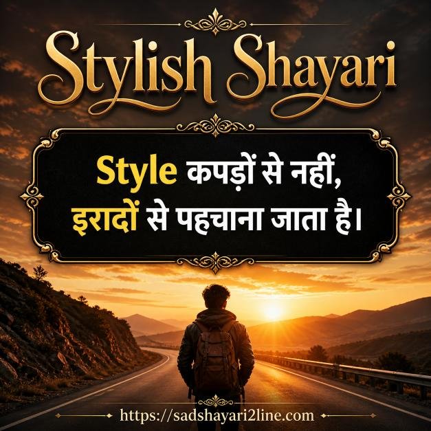 स्टाइलिश शायरी एटीट्यूड हिंदी | Stylish Shayari Attitude Hindi