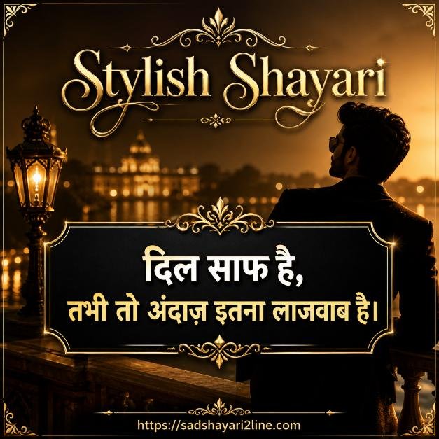 स्टाइलिश शायरी एटीट्यूड हिंदी | Stylish Shayari Attitude Hindi