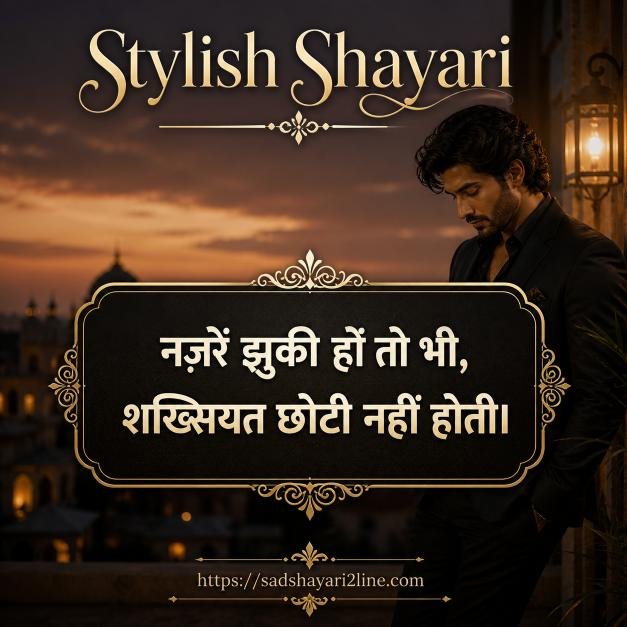 स्टाइलिश शायरी एटीट्यूड हिंदी | Stylish Shayari Attitude Hindi