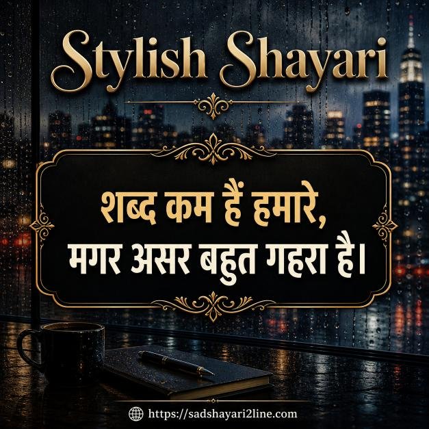 स्टाइलिश शायरी एटीट्यूड हिंदी | Stylish Shayari Attitude Hindi